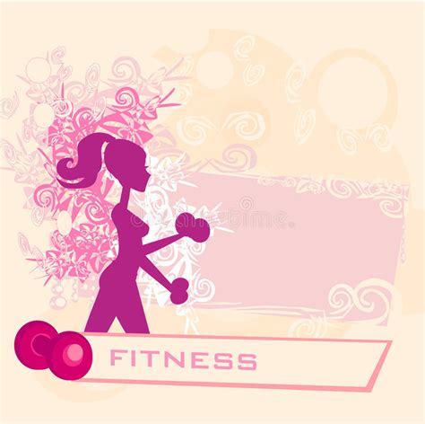 Active Woman Doing Fitness Symbol Stock Vector Illustration Of Arabic