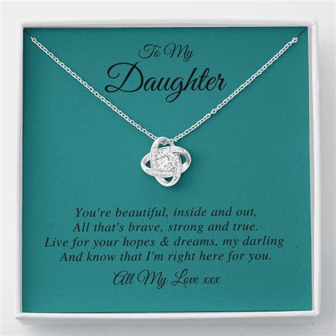 daughter necklace daughter t daughter necklace from mom etsy