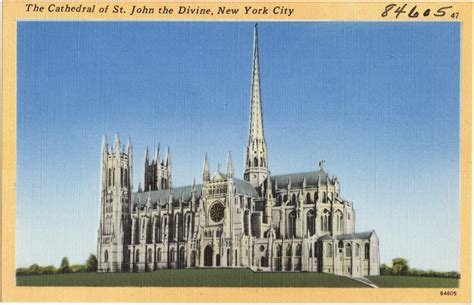 The Cathedral Of St John The Divine New York City Digital Commonwealth