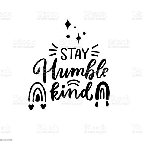 Stay Humble Kind Boho Hippie T Shirt Quote Hand Lettering Brush