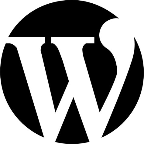 Wordpress Logo Of A Letter In A Circle In 2021 Wordpress Cms Website