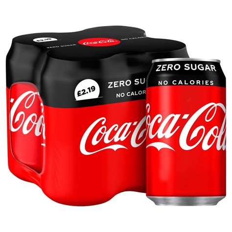 Clearance Coca Cola Zero 4 X 330ml Approved Food