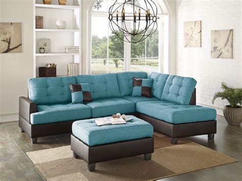 For decades, furniture was regarded as your sectional sofa choices on sale. Teal Linen Sectional Sofa Chaise Ottoman | Hot Sectionals