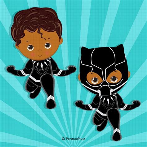 Black Panther Baby Clipart Costume Clipart African Clipart Etsy In