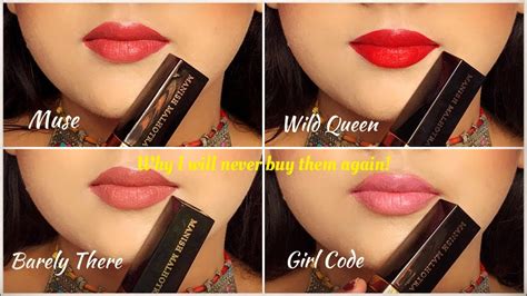 Myglamm Manish Malhotra Liquid Matte Lipstick Swatches Review New