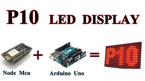 P10 Led Display Project Using Arduino And Nodemcu M42 Tech Youtube