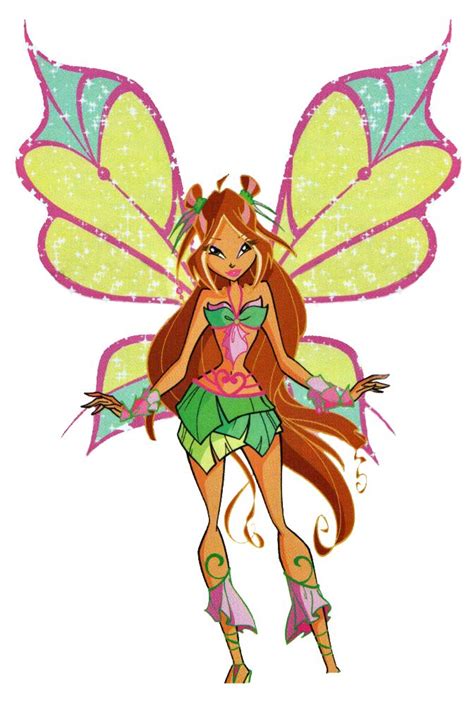 The team relies on her for potions and advice. Winx club Flora in Sophix form | Dibujos, Hadas