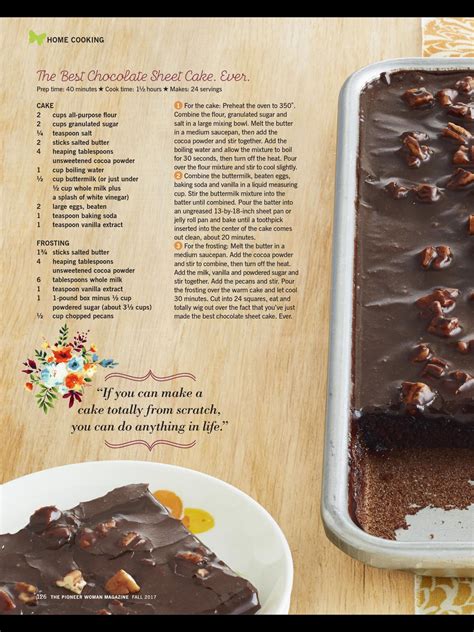 Recipe submitted by sparkpeople user texasdeb170. "Take the Cake" from The Pioneer Woman, Fall 2017. Read it ...