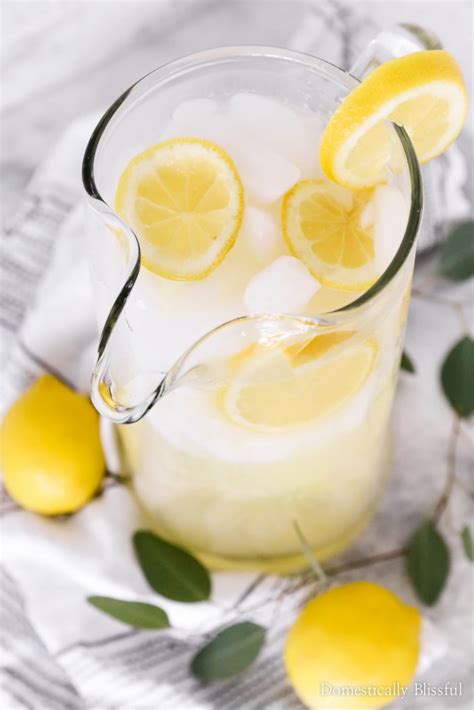 Fresh Homemade Lemonade Domestically Blissful