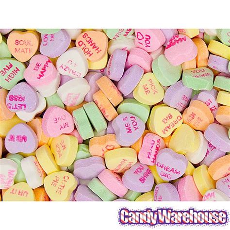 Necco Sweethearts Tiny Conversation Candy Hearts Classic Flavors 32lb Case Heart Candy