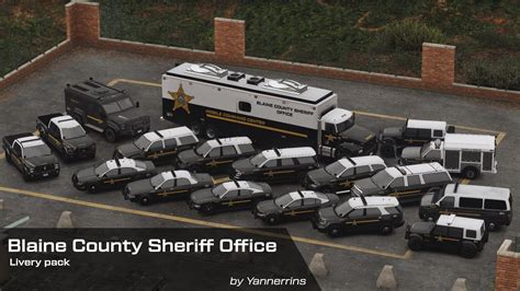 Blaine County Sheriff Office Fictional Livery Pack 4k And 2k Gta5