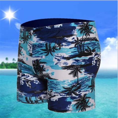 Banfei 2018 Swim Shorts Mens Printed Waterproof Swimwear Mens Quick