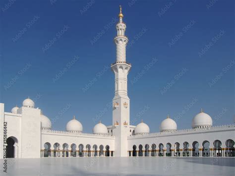 Sheikh Zayed Bin Sultan Al Nahyan Moschee Abu Dhabi Stock Photo