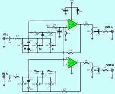 Good quality tone control circuit for hifi audio amplifier its recomended include schematic pcb and also this is the schematic diagram of cellphone charger circuit which connecter to the usb as main power. 3 (bass mid treble) Tone control circuits projects using NE5532 | Amplificateur audio, Bricolage ...