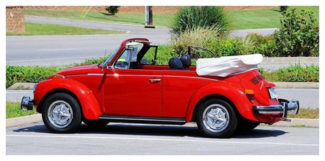 Red Vw Convertible By Theman268 On Deviantart Convertible Beetle Car