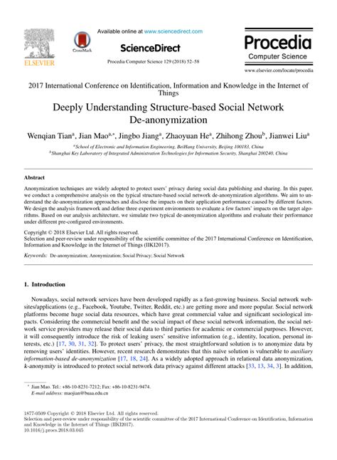 Pdf Deeply Understanding Structure Based Social Network De Anonymization