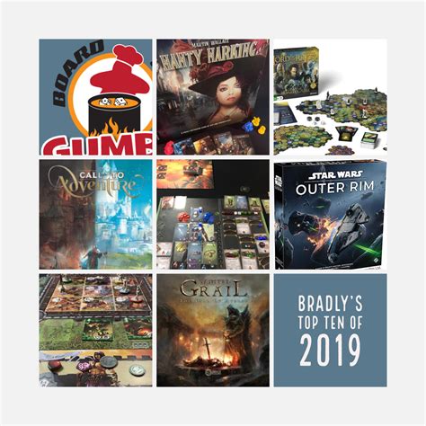Bradlys Top Ten Of 2019 Board Game Gumbo