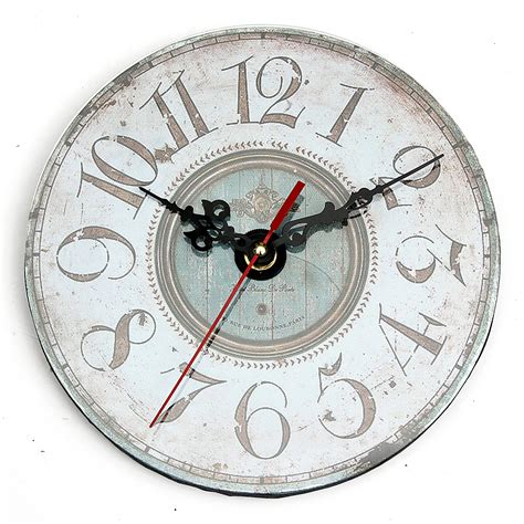 Large Vintage Antique Rustic Shabby Chic Wall Clock Home Kitchen