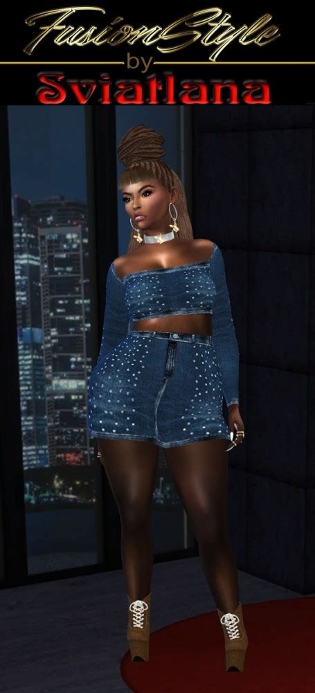 Denim Outfit At Fusionstyle By Sviatlana The Sims 4 Catalog