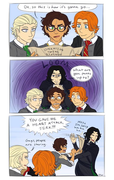 Some Comics Are Being Used To Describe The Characters In Harry Potter And Hermilan
