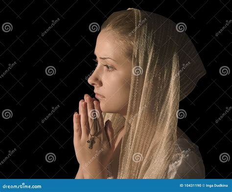 Beautiful Girl Praying Stock Photo Image Of Lonley Christian 10431190