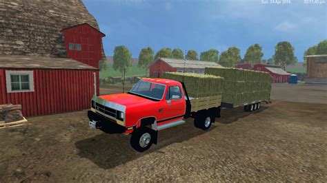 Dodge D250 Flatbed Dually V10 • Farming Simulator 19 17 22 Mods