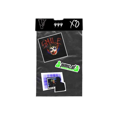 Juice Wrld X Xo X Vlone Smile Sticker Pack Multijuice Wrld X Xo X Vlone