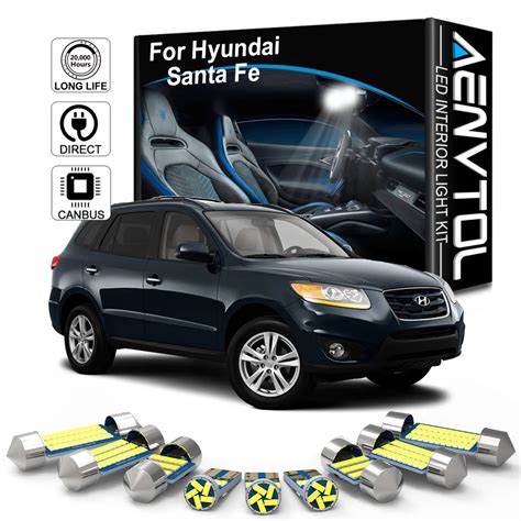 2x For Hyundai Santa Fe MK2 Xenon White 8SMD LED Canbus Number Plate