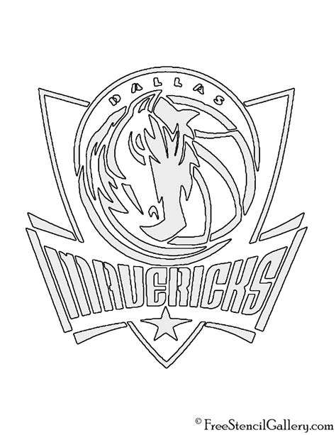 Nba Dallas Mavericks Logo Stencil Free Stencil Gallery