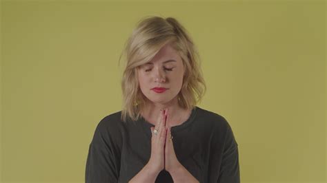 Woman Bowing Her Head In Prayer Filmpac