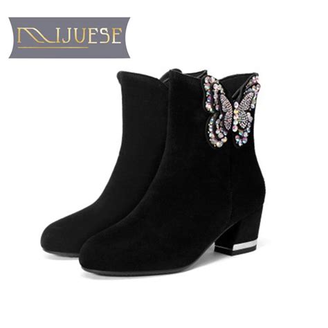 Mljuese Botas Femininas De Camur A De Vaca Borboleta Curto De