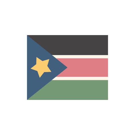 南スーダン国旗 フラットデザイン カラーアイコン フリー素材 アイコン・イラストダウンロードサイト【owl stock オウルストック】