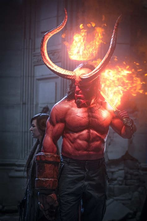 Hellboy With Horn Wallpaper