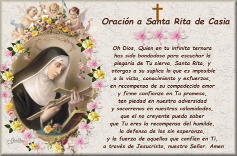 Santa María Madre De Dios Y Madre Nuestra Oracion A Santa Rita De Casia