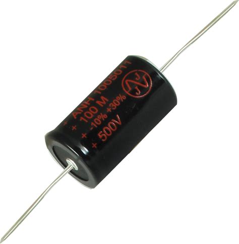 Capacitor Jj Electronics 500v Axial Lead Electrolytic Antique