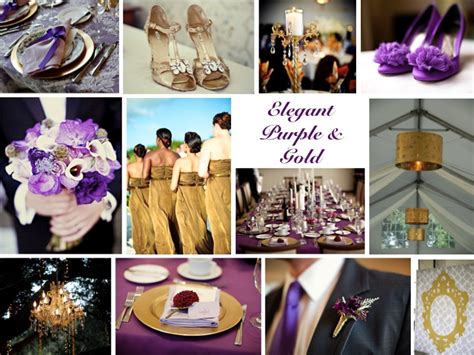 Inspiration Board Elegant Purple And Gold Every Last Detail