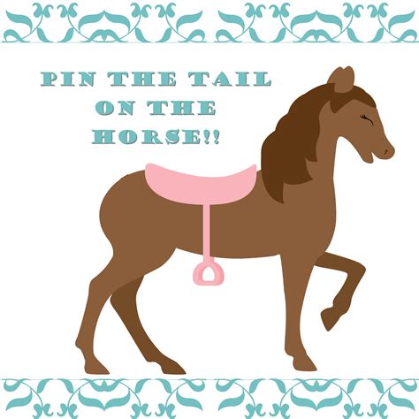 Pin The Tail On The Donkey Printable