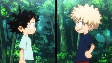 Izuku And Bakugou In The Animes Opening Bokunoheroacademia