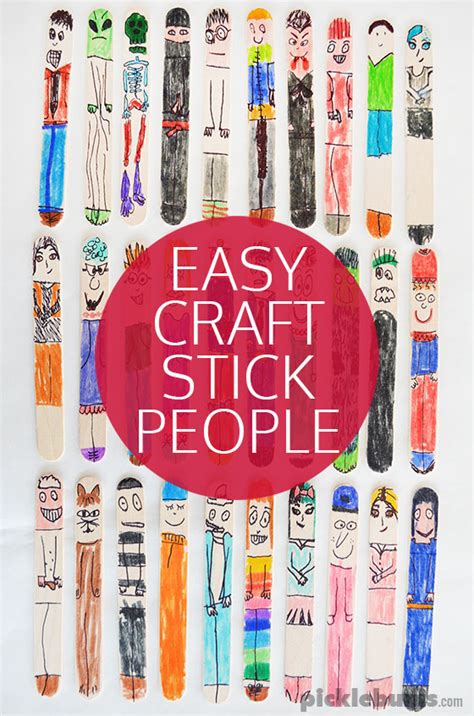 Make Some Easy Craft Stick People Picklebums