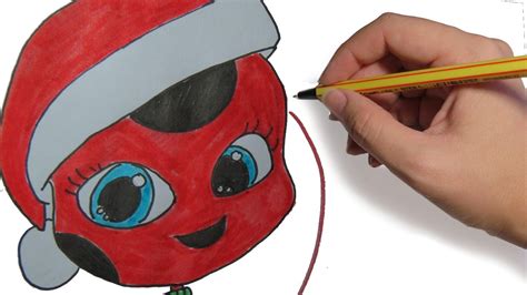 Como Dibujar A Tikki De Ladybug En Navidad Dibujos De
