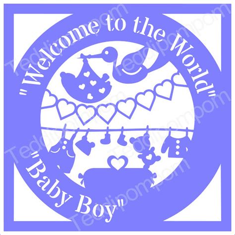Baby Boy Birth Announcement Svg Baby Svg Baby Boy Svg Boy Etsy