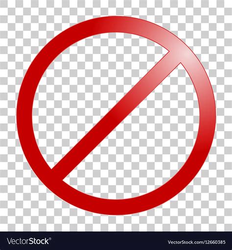 Stop Sign No Sign Template Royalty Free Vector Image