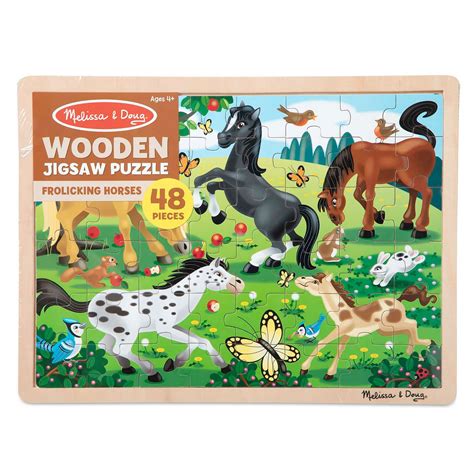 Melissa And Doug Frolicking Horses 48 Piece Jigsaw Puzzle Online