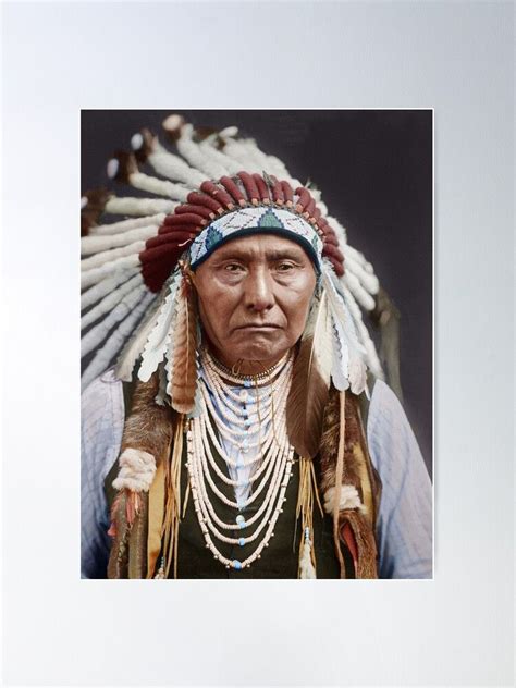Chief Joseph Nez Perce 1840 1904 Poster By Agryshraf Redbubble