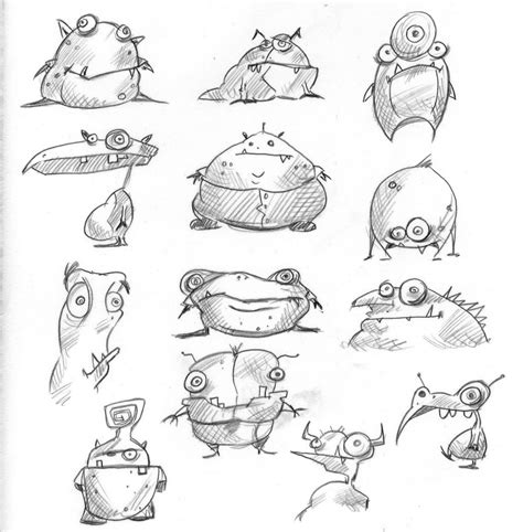 Rob Lawrence Monster Sketches For A Friend