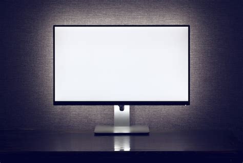 Premium Photo Blank Monitor With Backlight