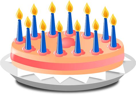 Free Vector Graphic Birthday Cake Candles Anniversary Free Image