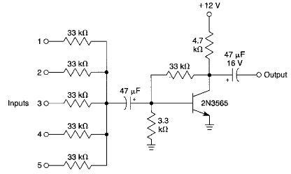 The sound quality is impressive! Simple audio mixer electronic project circuit diagram | Circuit diagram