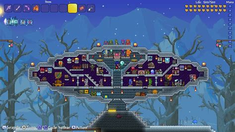 Very Proud Of My Spaceship With All Unique Chests Terraria