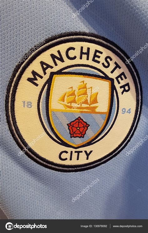It was founded in 1880. Logo "Manchester City", Berlin. - Stock Editorial Photo ...